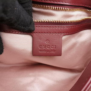 Pre-owned Gucci Arli Burgundy Leather 550129 shoulderbag | stylenewstar