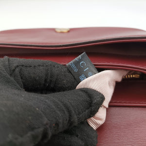 Pre-owned Gucci Arli Burgundy Leather 550129 shoulderbag | stylenewstar