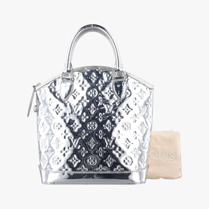 Pre-owned Louis Vuitton Lockit Silver Monogram Miroir M95449 handbag | stylenewstar
