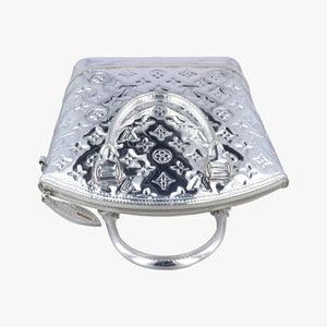 Pre-owned Louis Vuitton Lockit Silver Monogram Miroir M95449 handbag | stylenewstar