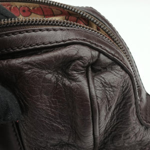 Secondhand Gucci GG Guccissima Boston Brown leather 257289 shoulderbag | stylenewstar