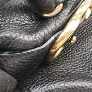Pre-owned Gucci Ride Black Leather 269963 shoulderbag | stylenewstar