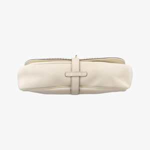 Pre-owned Gucci Tassel Handmade Medium Flap White Leather 263954 shoulderbag | stylenewstar