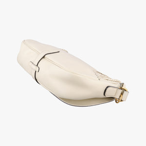 Pre-owned Gucci Tassel Handmade Medium Flap White Leather 263954 shoulderbag | stylenewstar