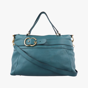 Pre-owned Gucci Ride Teal Leather 269963 shoulderbag | stylenewstar