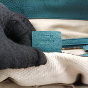 Pre-owned Gucci Ride Teal Leather 269963 shoulderbag | stylenewstar