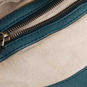 Pre-owned Gucci Ride Teal Leather 269963 shoulderbag | stylenewstar