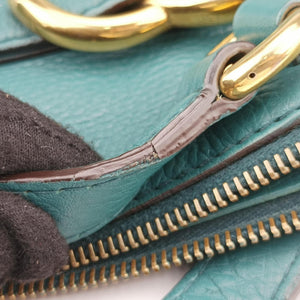 Pre-owned Gucci Ride Teal Leather 269963 shoulderbag | stylenewstar