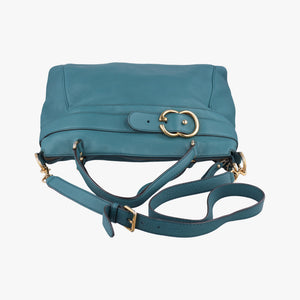 Pre-owned Gucci Ride Teal Leather 269963 shoulderbag | stylenewstar