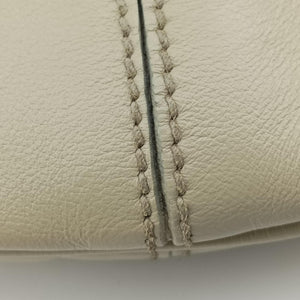 Pre-owned Gucci Bamboo White Leather 169976 shoulderbag | stylenewstar