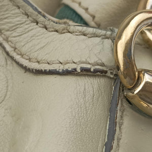 Pre-owned Gucci Bamboo White Leather 169976 shoulderbag | stylenewstar