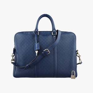 Vintage Gucci Diamante Blue Leather 208463 shoulderbag | stylenewstar