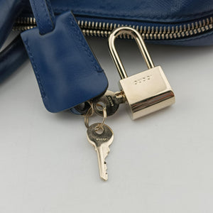 Vintage Gucci Diamante Blue Leather 208463 shoulderbag | stylenewstar