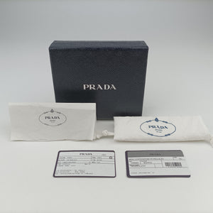 Vintage Prada Triangle Chain Pouch White Leather shoulderbag | stylenewstar