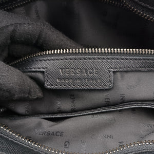 Pre-owned VERSACE Tote Black Leather handbag | stylenewstar