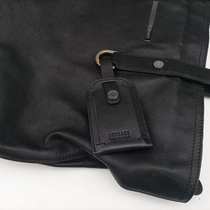 Pre-owned VERSACE Tote Black Leather handbag | stylenewstar