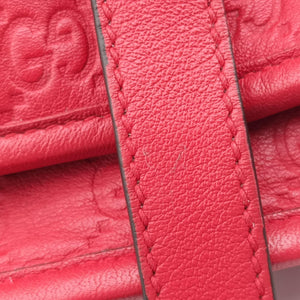 Vintage Gucci Guccissima GG Imprime Red Leather 211137 handbag | stylenewstar