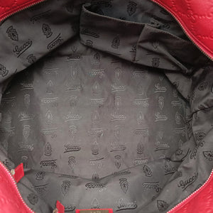 Vintage Gucci Guccissima GG Imprime Red Leather 211137 handbag | stylenewstar