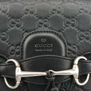 Secondhand Gucci Emily Black Leather 295402 shoulderbag | stylenewstar