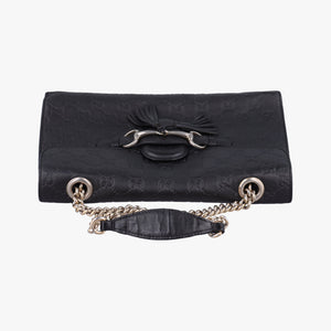 Secondhand Gucci Emily Black Leather 295402 shoulderbag | stylenewstar