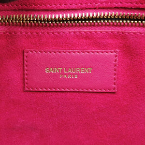 Pre-owned Yves Saint Laurent Y Ligne Rose Leather 311214 shoulderbag | stylenewstar