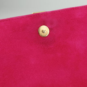 Pre-owned Yves Saint Laurent Y Ligne Rose Leather 311214 shoulderbag | stylenewstar