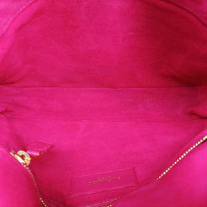 Pre-owned Yves Saint Laurent Y Ligne Rose Leather 311214 shoulderbag | stylenewstar