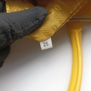 Pre-owned Prada Galleria Yellow SAFFIANO Leather BN2274 shoulderbag | stylenewstar