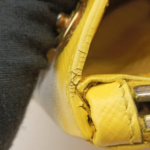 Pre-owned Prada Galleria Yellow SAFFIANO Leather BN2274 shoulderbag | stylenewstar
