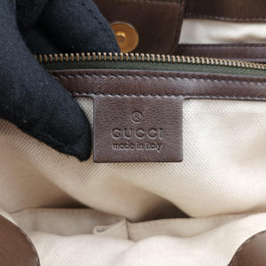 Pre-owned Gucci GG Running Camel Leather 247183 handbag | stylenewstar