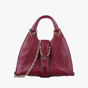 Pre-owned Gucci Stirrup Burgundy Leather 277515 shoulderbag | stylenewstar