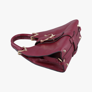Pre-owned Gucci Stirrup Burgundy Leather 277515 shoulderbag | stylenewstar