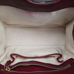Pre-owned Gucci Stirrup Burgundy Leather 277515 shoulderbag | stylenewstar