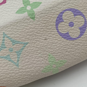 Pre-owned Louis Vuitton URSULA white Monogram Multicolor M40123 handbag | stylenewstar