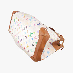 Pre-owned Louis Vuitton URSULA white Monogram Multicolor M40123 handbag | stylenewstar
