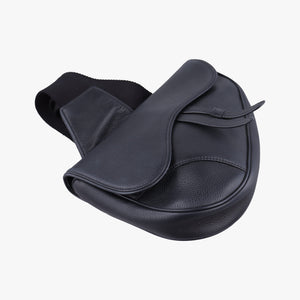 Pre-owned Christian Dior Saddle Black Leather shoulderbag | stylenewstar