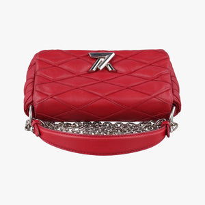 Pre-owned Louis Vuitton GO-14MINI red Leather M51000 shoulderbag | stylenewstar