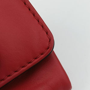 Secondhand Valentino Rockstud VA VA VOOM Red Leather shoulderbag | stylenewstar