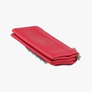 Secondhand Valentino Rockstud VA VA VOOM Red Leather shoulderbag | stylenewstar