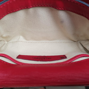 Secondhand Valentino Rockstud VA VA VOOM Red Leather shoulderbag | stylenewstar