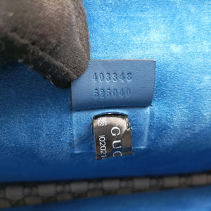 Pre-owned Gucci Dionysus beige×blue PVC coated canvas × suede 403348 shoulderbag | stylenewstar