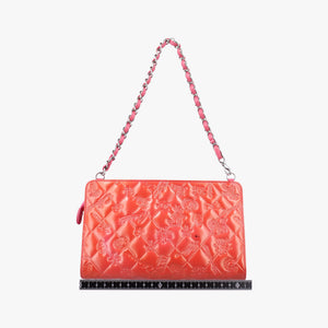 Secondhand Chanel Iconic Matelasse Pink Patent Leather A37156 shoulderbag | stylenewstar