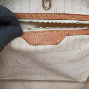 Vintage Louis Vuitton Neverfull MM Azur Damier Canvas N51107 shoulderbag | stylenewstar