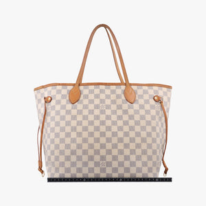 Vintage Louis Vuitton Neverfull MM Azur Damier Canvas N51107 shoulderbag | stylenewstar