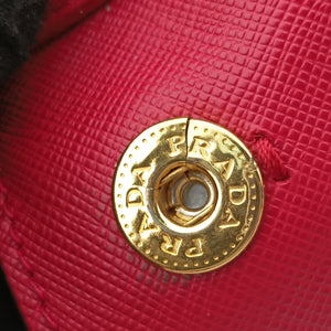 Pre-owned Prada Galleria Red SAFFIANO Leather BN1786 shoulderbag | stylenewstar