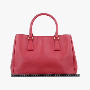 Pre-owned Prada Galleria Red SAFFIANO Leather BN1786 shoulderbag | stylenewstar