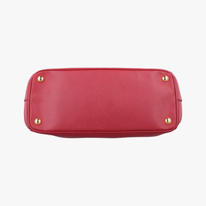 Pre-owned Prada Galleria Red SAFFIANO Leather BN1786 shoulderbag | stylenewstar