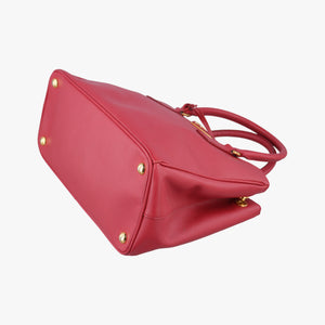 Pre-owned Prada Galleria Red SAFFIANO Leather BN1786 shoulderbag | stylenewstar