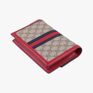 Pre-owned Gucci Queen Margaret beige×red×multi PVC coated canvas×Leather 476079 shoulderbag | stylenewstar
