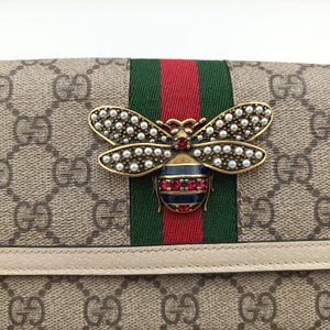 Secondhand Gucci Queen Margaret White×Multicolour PVC coated canvas×Leather 476079 others | stylenewstar